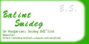 balint smideg business card